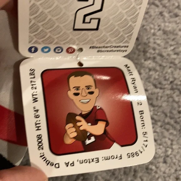 Atlanta Falcons 🏈🏈  #2 Matt Ryan Plush Collector’s Doll - Picture 7 of 9